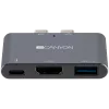 CANYON hub DS-1 3in1 Thunderbolt 3 Space Grey CNS-TDS01DG
